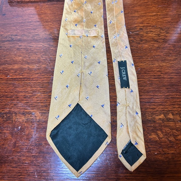 J. Crew Yellow Silk Necktie Made in Italy - Picture 6 of 8